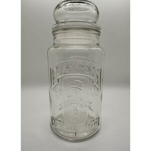 75TH ANNIVERSARY MR PEANUTS JAR PLANTERS NUTS 1981 Lid Storage Vtg Kitchen Decor
